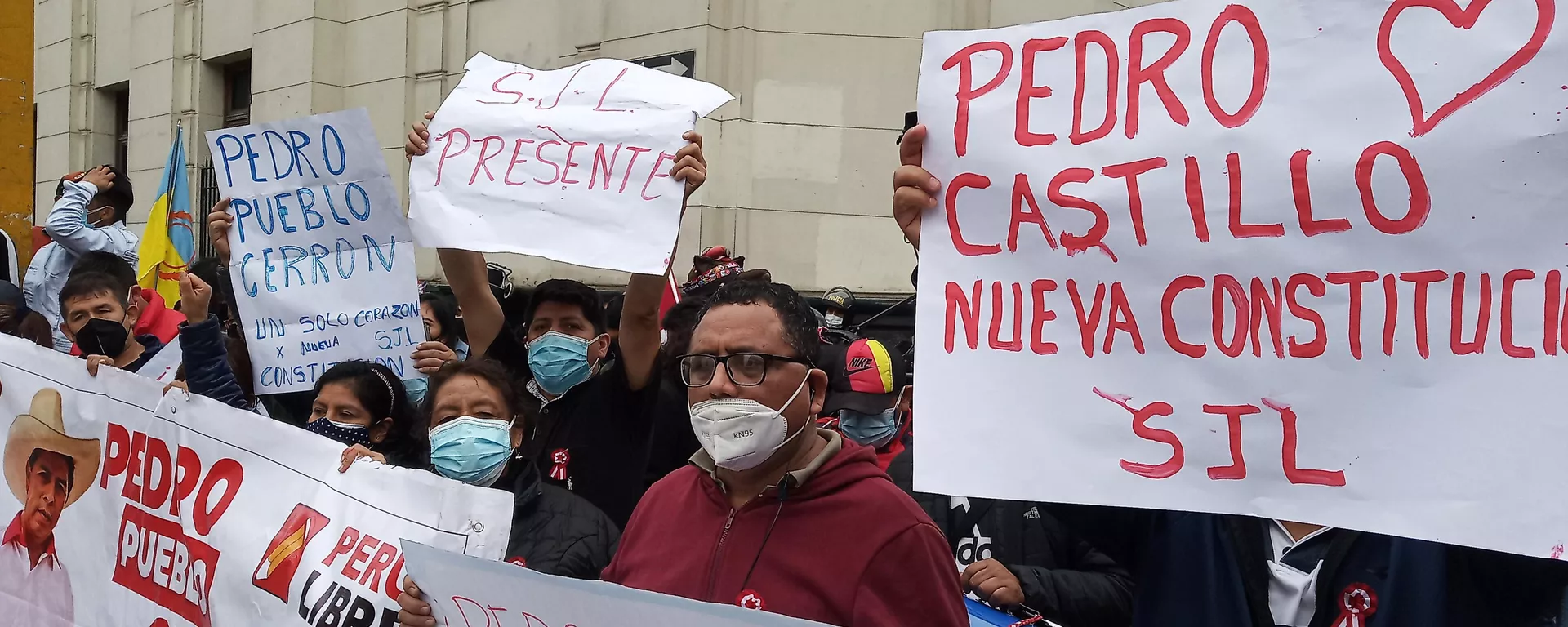 Apoyo a Castillo en las inmediaciones del Congreso Apoyo a Castillo en las inmediaciones del Congreso - Sputnik Mundo, 1920, 10.09.2021