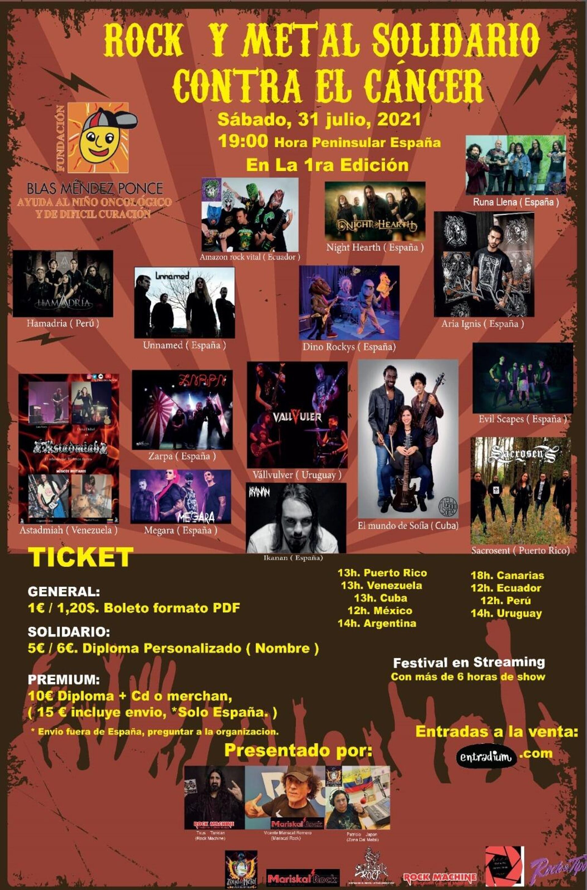 Cartel de Rock y Metal Solidario contra el Cáncer - Sputnik Mundo, 1920, 30.07.2021