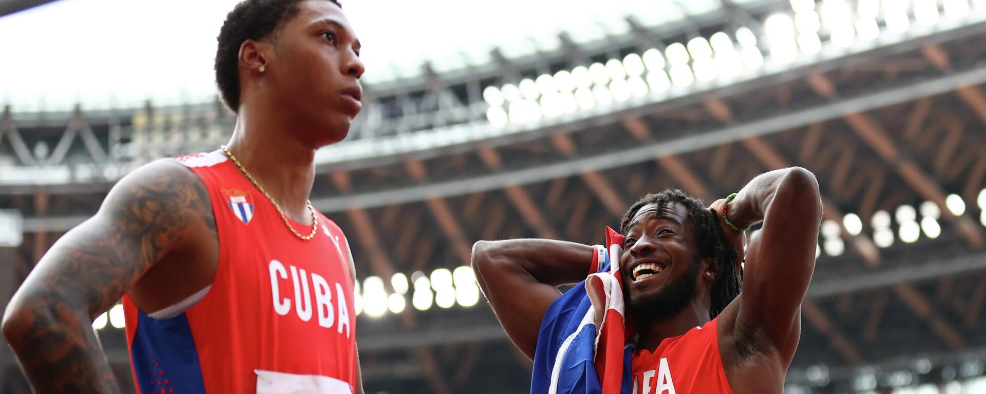 Los saltadores cubanos Juan Miguel Echevarría y Maykel Masso - Sputnik Mundo, 1920, 02.08.2021