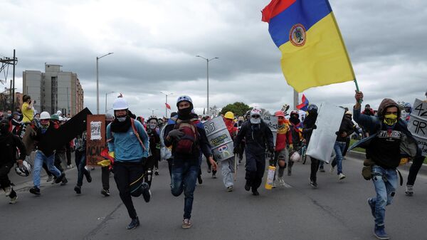 Protestas en Colombia - Sputnik Mundo