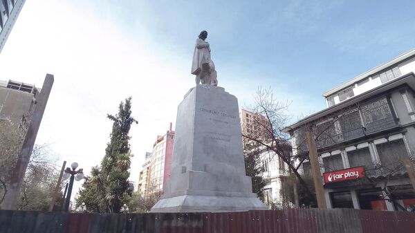 Estatua de Cristóbal Colón en La Paz, Bolivia - Sputnik Mundo