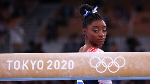 Simone Biles, gimnasta estadounidense - Sputnik Mundo