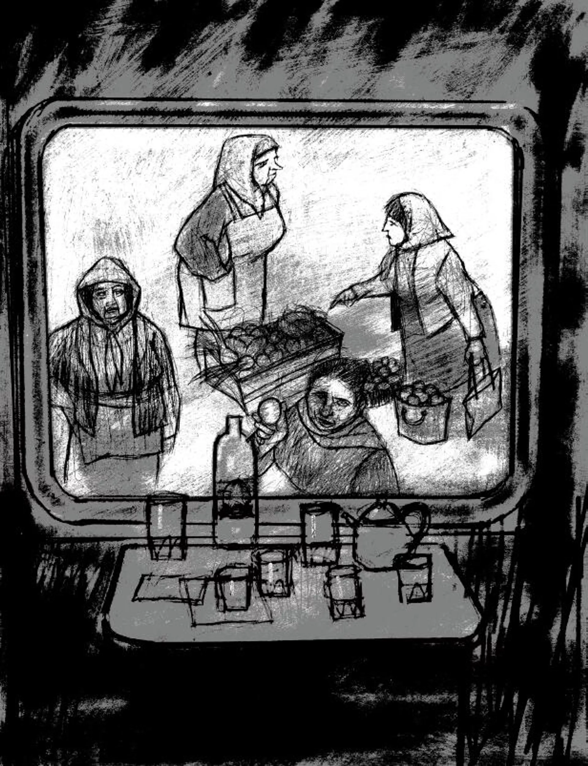Ilustración de Pedro Arjona, incluida en 'El ultimo verano de la URSS' Ilustración de Pedro Arjona, incluida en 'El ultimo verano de la URSS' - Sputnik Mundo, 1920, 06.08.2021
