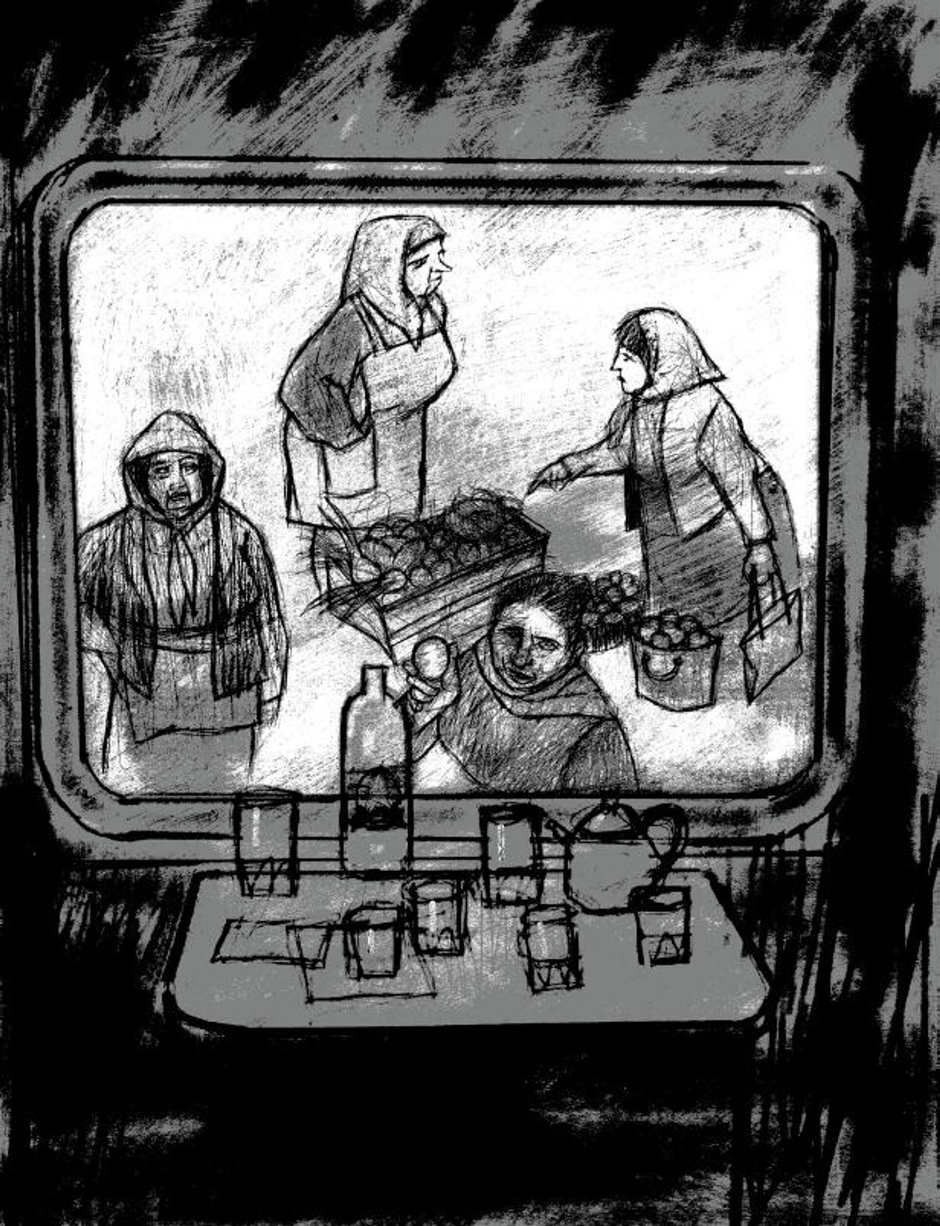 Ilustración de Pedro Arjona, incluida en 'El ultimo verano de la URSS' Ilustración de Pedro Arjona, incluida en 'El ultimo verano de la URSS' - Sputnik Mundo, 1920, 06.08.2021