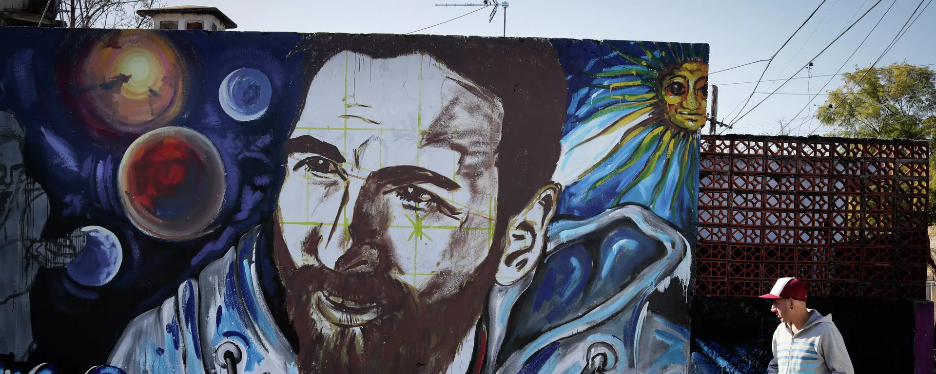 Un mural con el rostro de Lionel Messi en la ciudad argentina de Rosario Un mural con el rostro de Lionel Messi en la ciudad argentina de Rosario - Sputnik Mundo, 1920, 10.09.2021