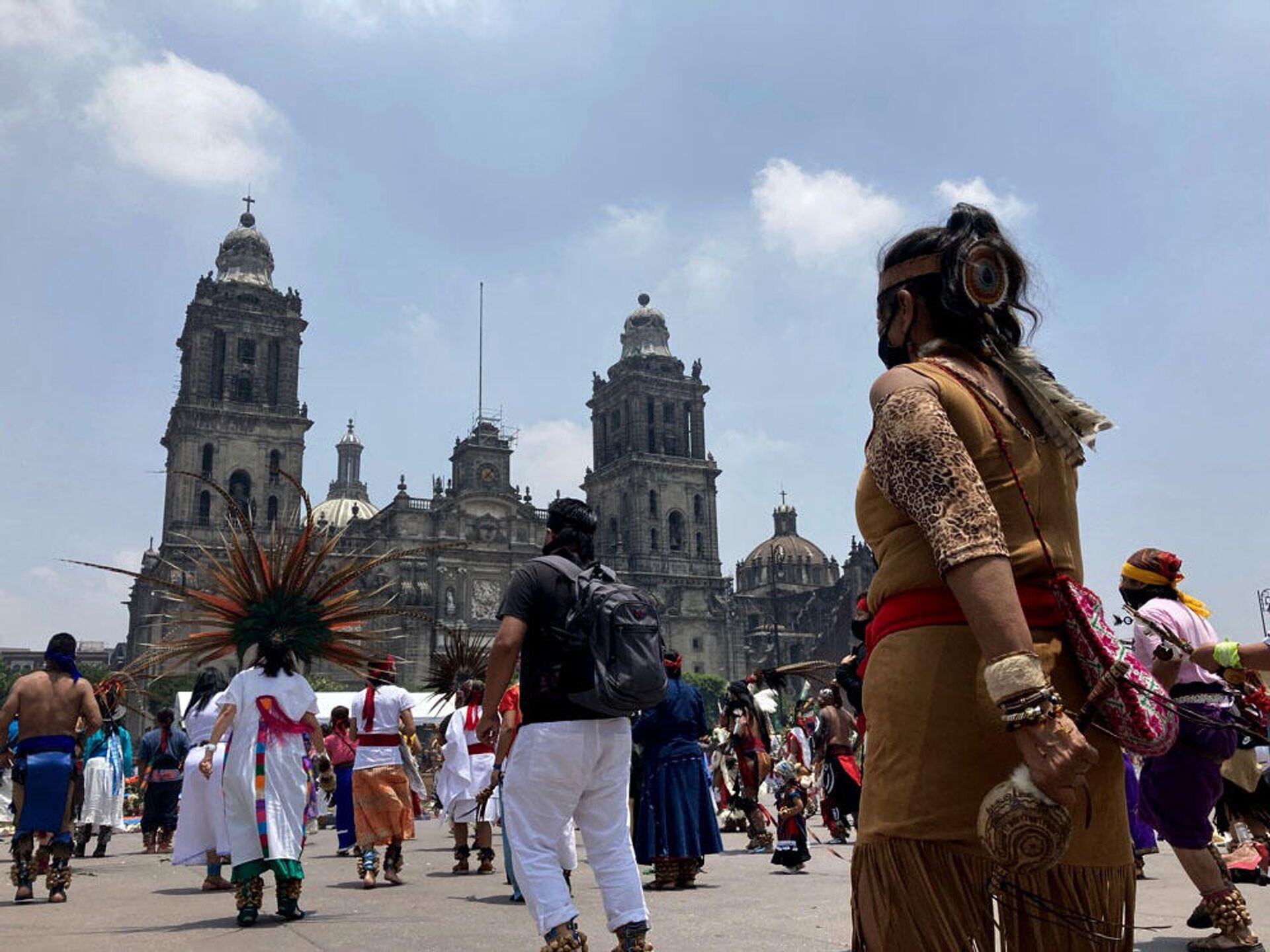 Celebración de 500 años de resistencia tenochka, Ciudad de México  - Sputnik Mundo, 1920, 22.10.2021