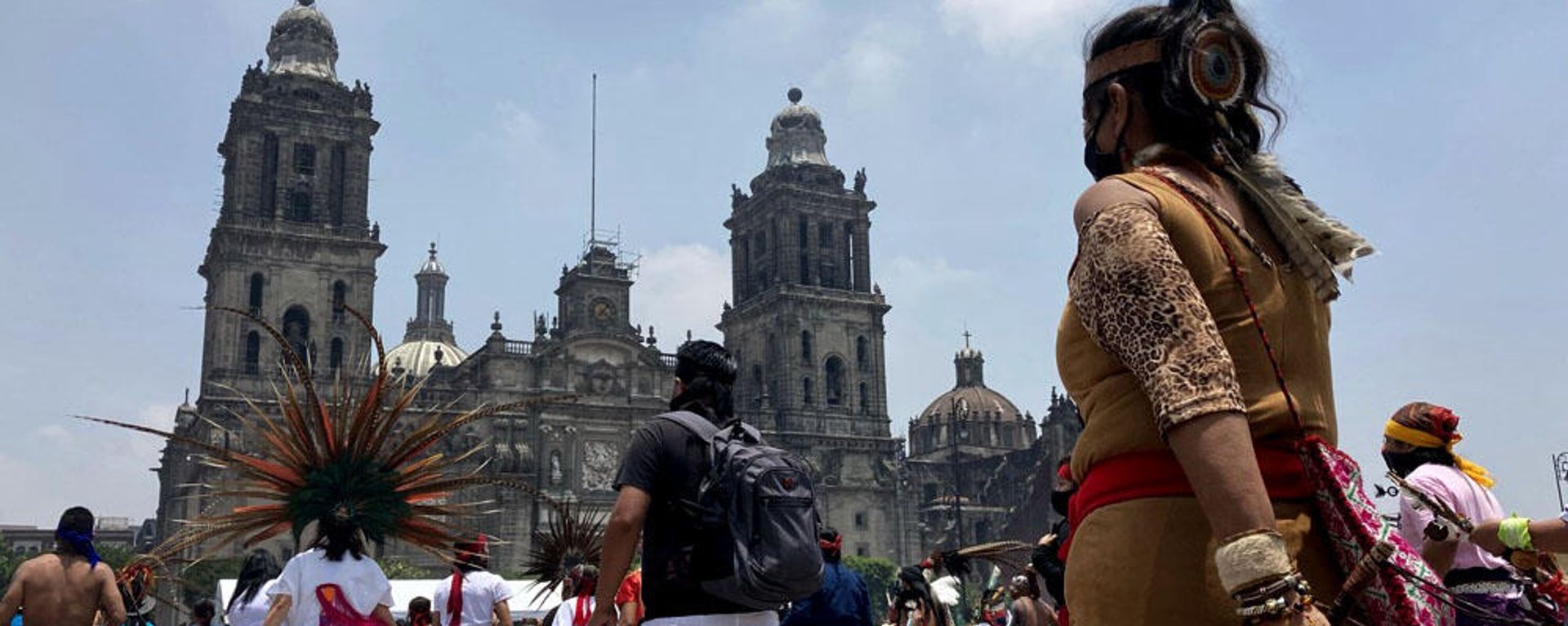 Celebración de 500 años de resistencia tenochka, Ciudad de México  - Sputnik Mundo, 1920, 15.10.2021