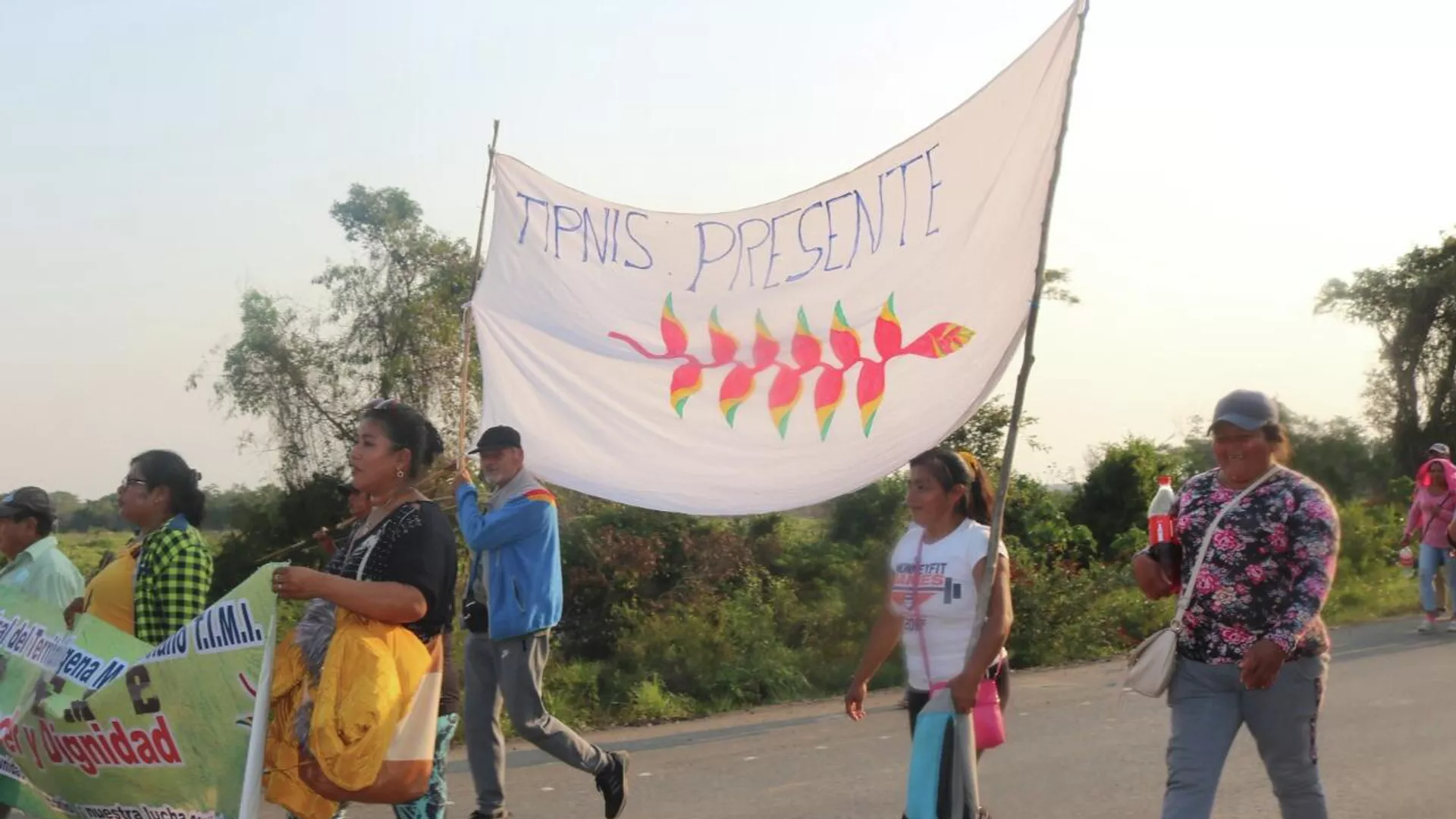 Indígenas que viven en el Territorio Indígena Multiétnico (TIM 1) bloquean la carretera Beni-La Paz, en Bolivia Indígenas que viven en el Territorio Indígena Multiétnico (TIM 1) bloquean la carretera Beni-La Paz, en Bolivia - Sputnik Mundo, 1920, 17.08.2021
