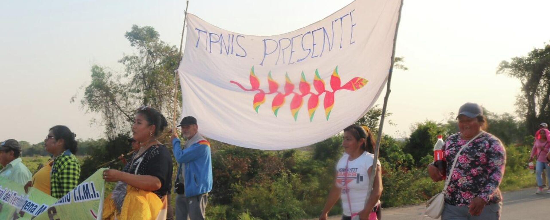 Indígenas que viven en el Territorio Indígena Multiétnico (TIM 1) bloquean la carretera Beni-La Paz, en Bolivia - Sputnik Mundo, 1920, 17.08.2021