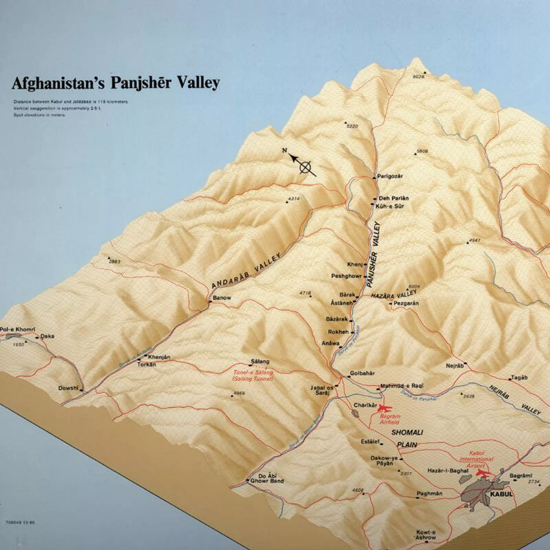 Ubicación del valle de Panshir, una región montañosa al noreste de Kabul, que históricamente ha servido como una formidable base de operaciones contra todo tipo de invasores Ubicación del valle de Panshir, una región montañosa al noreste de Kabul, que históricamente ha servido como una formidable base de operaciones contra todo tipo de invasores - Sputnik Mundo, 1920, 20.08.2021