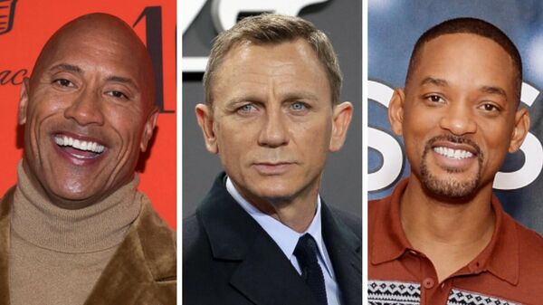 Dwayne Johnson, Daniel Craig y Will Smith - Sputnik Mundo