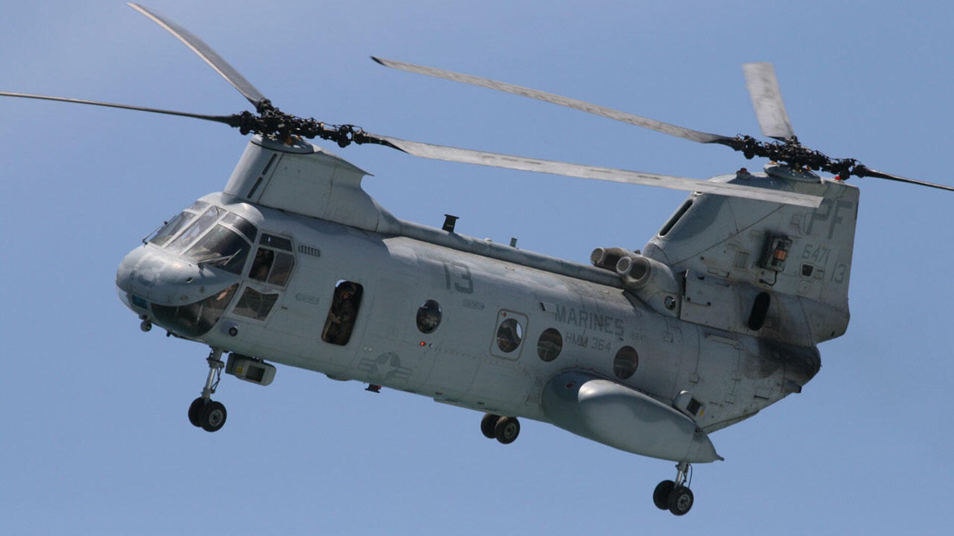 Helicóptero CH-46 de los Marines de EE. UU Helicóptero CH-46 de los Marines de EE. UU - Sputnik Mundo, 1920, 20.08.2021