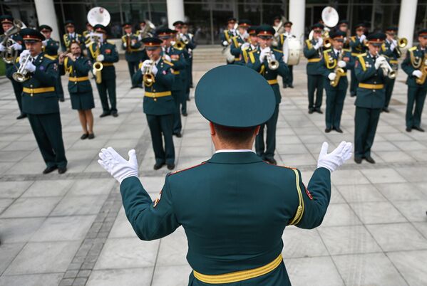 Participantes del festival de orquestas, en el marco de la celebración del 800 aniversario de Nizhni Nóvgorod. - Sputnik Mundo