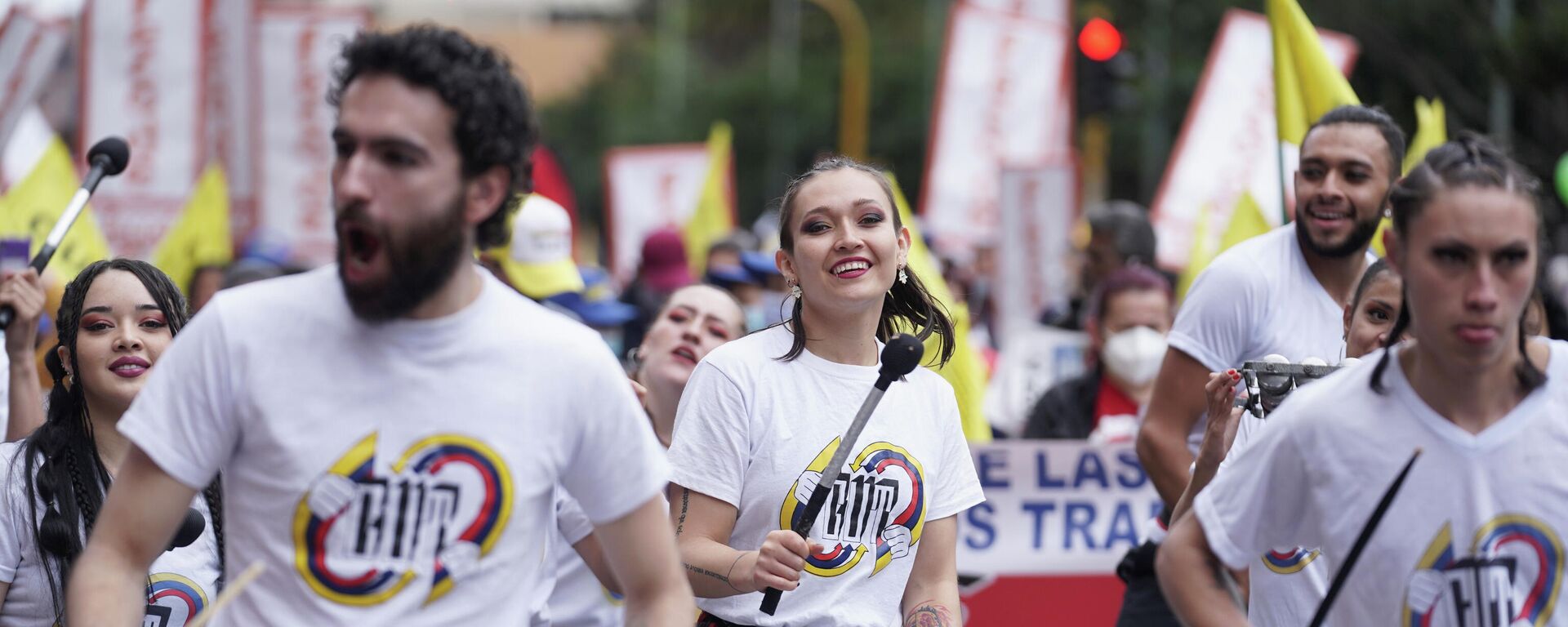 Protesta antigubernamental en Bogotá (Colombia), el 26 de agosto del 2021 - Sputnik Mundo, 1920, 26.08.2021