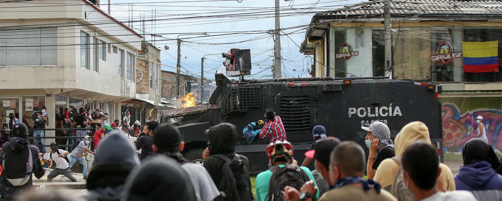 Protestas en Popayán, Colombia  - Sputnik Mundo, 1920, 27.08.2021