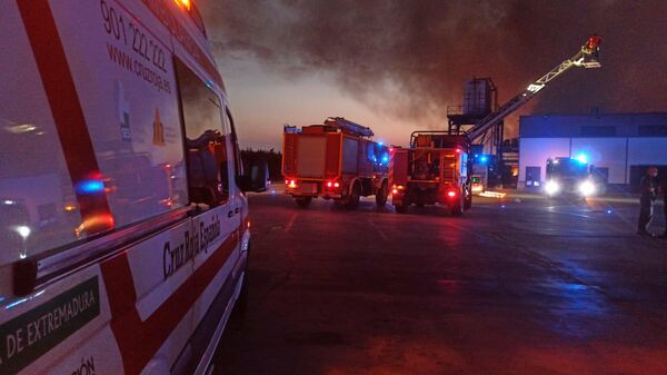 Incendio en una planta hortofrutícola en Extremadura - Sputnik Mundo