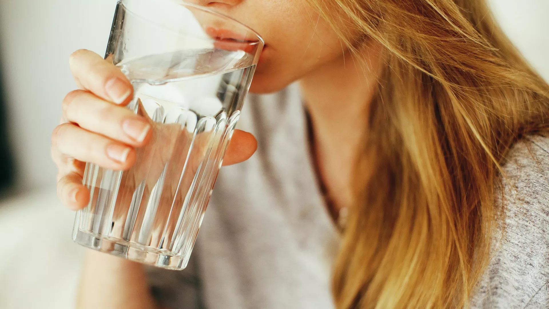 Un vaso de agua