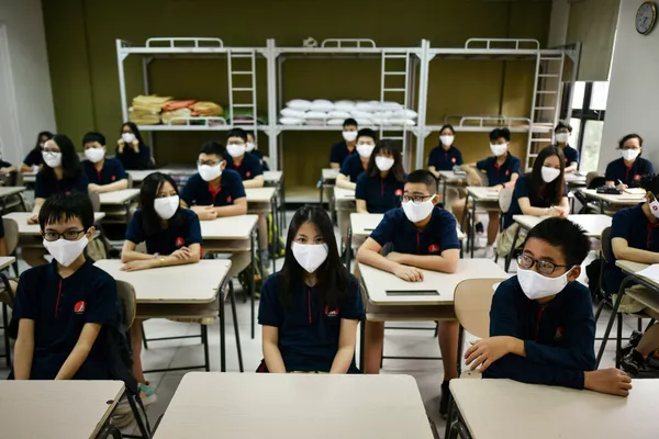 Alumnos de la Escuela Marie Curie de Hanoi (Vietnam). Alumnos de la Escuela Marie Curie de Hanoi (Vietnam). - Sputnik Mundo