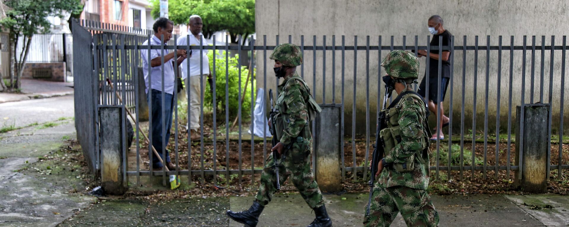 Militares en las calles de Cali, Colombia (archivo) - Sputnik Mundo, 1920, 13.07.2022