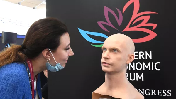 Un robot de la compañía rusa Promobot - Sputnik Mundo