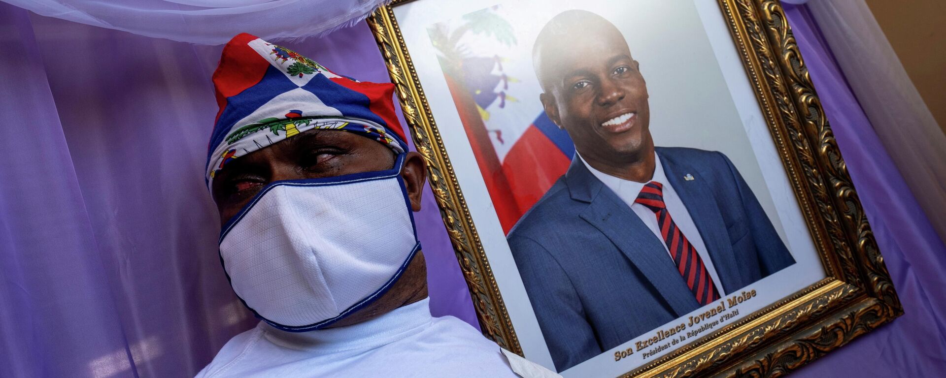 El retrato del asesinado presidente Jovenel Moise El retrato del asesinado presidente Jovenel Moise - Sputnik Mundo, 1920, 07.09.2021