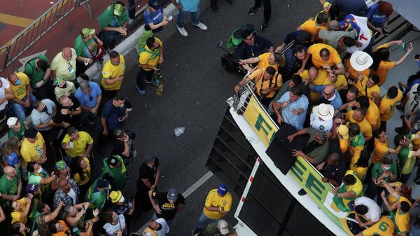 Jair Bolsonaro, presidente de Brasil, en Sao Paulo - Sputnik Mundo