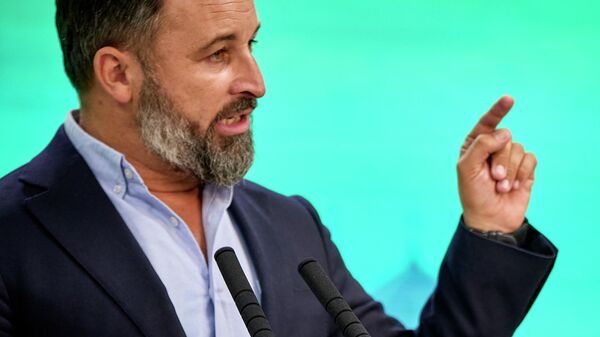 El presidente de Vox, Santiago Abascal - Sputnik Mundo