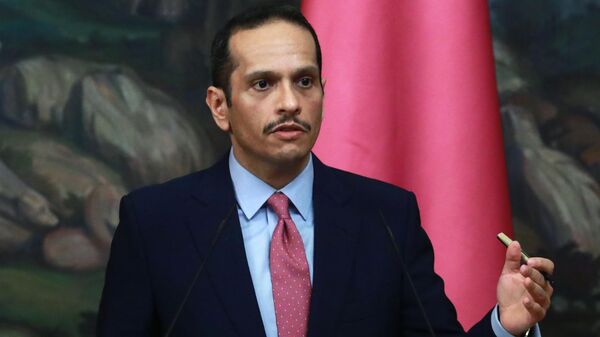 Mohamed bin Abdulrahman Thani,  ministro de Exteriores catarí - Sputnik Mundo