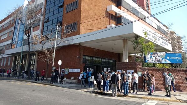 Las elecciones Primarias, Abiertas, Simultáneas y Obligatorias en la escuela Mater Dei, barrio de San Cristóbal, ciudad de Buenos Aires - Sputnik Mundo