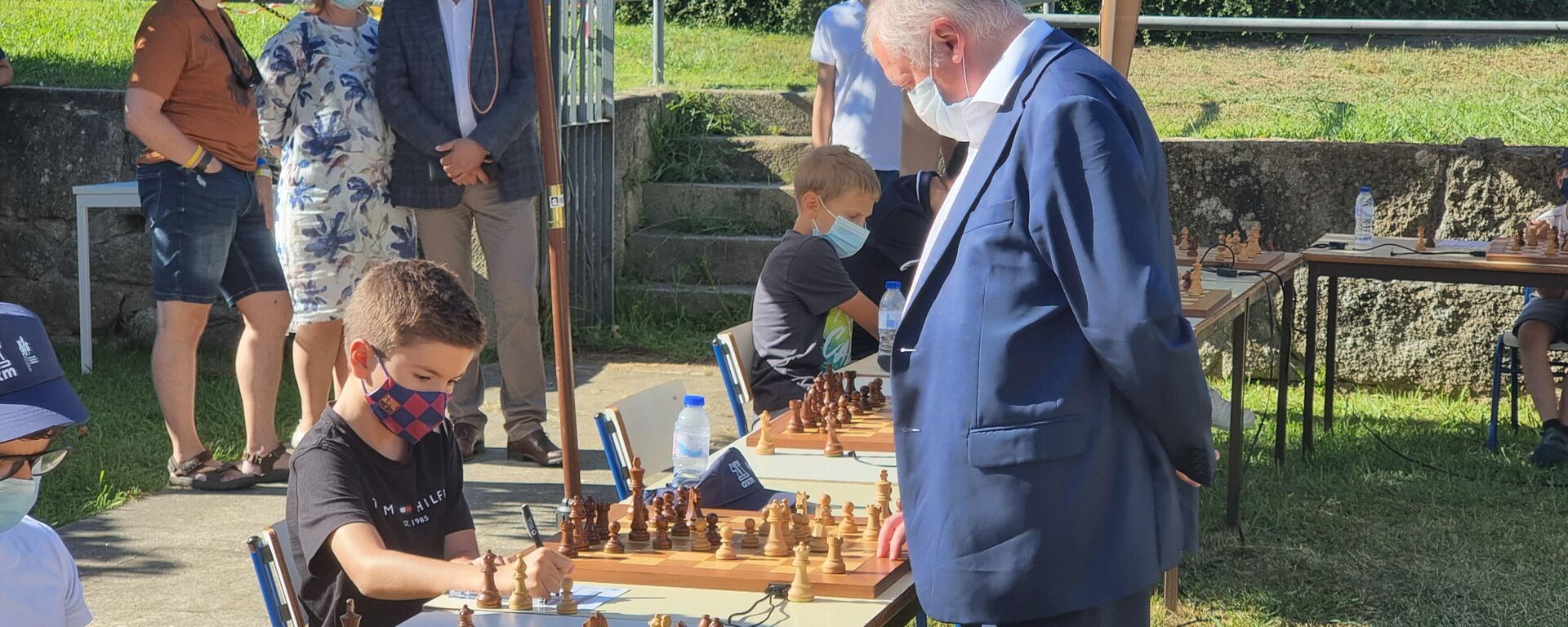 Xavier Mompel, durante su partida con Anatoli Kárpov en Maia (Portugal) - Sputnik Mundo, 1920, 16.09.2021