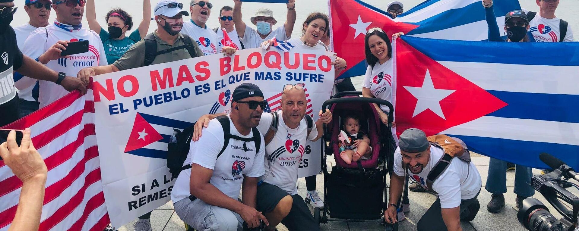 Manifestación contra el bloque económico de EEUU a Cuba - Sputnik Mundo, 1920, 13.09.2021