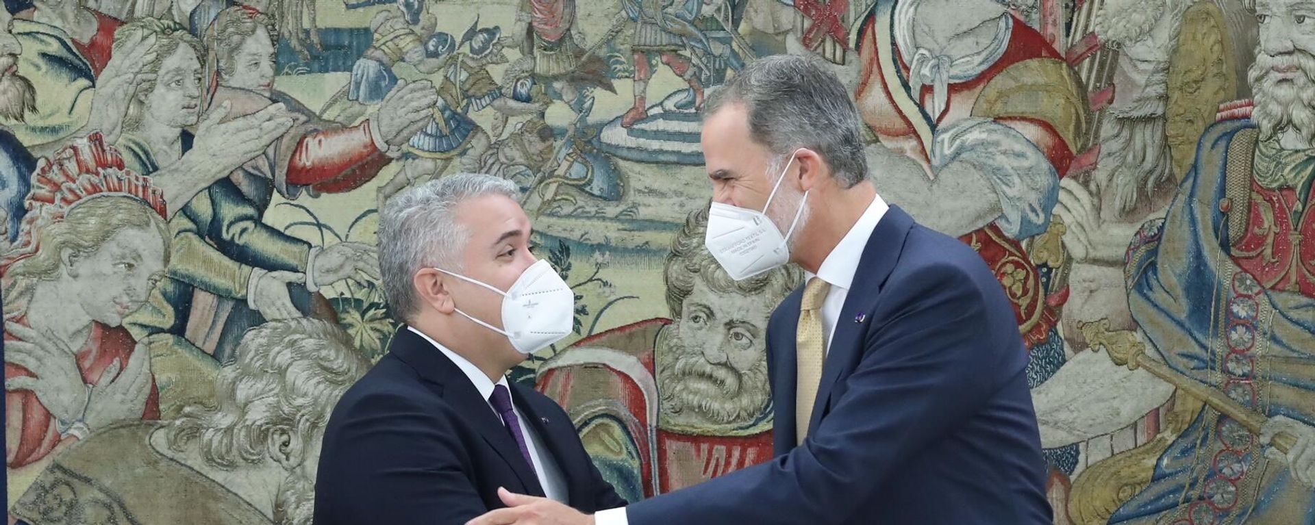 El rey de España, Felipe VI, se reúne con el presidente colombiano, Iván Duque El rey de España, Felipe VI, se reúne con el presidente colombiano, Iván Duque - Sputnik Mundo, 1920, 16.09.2021