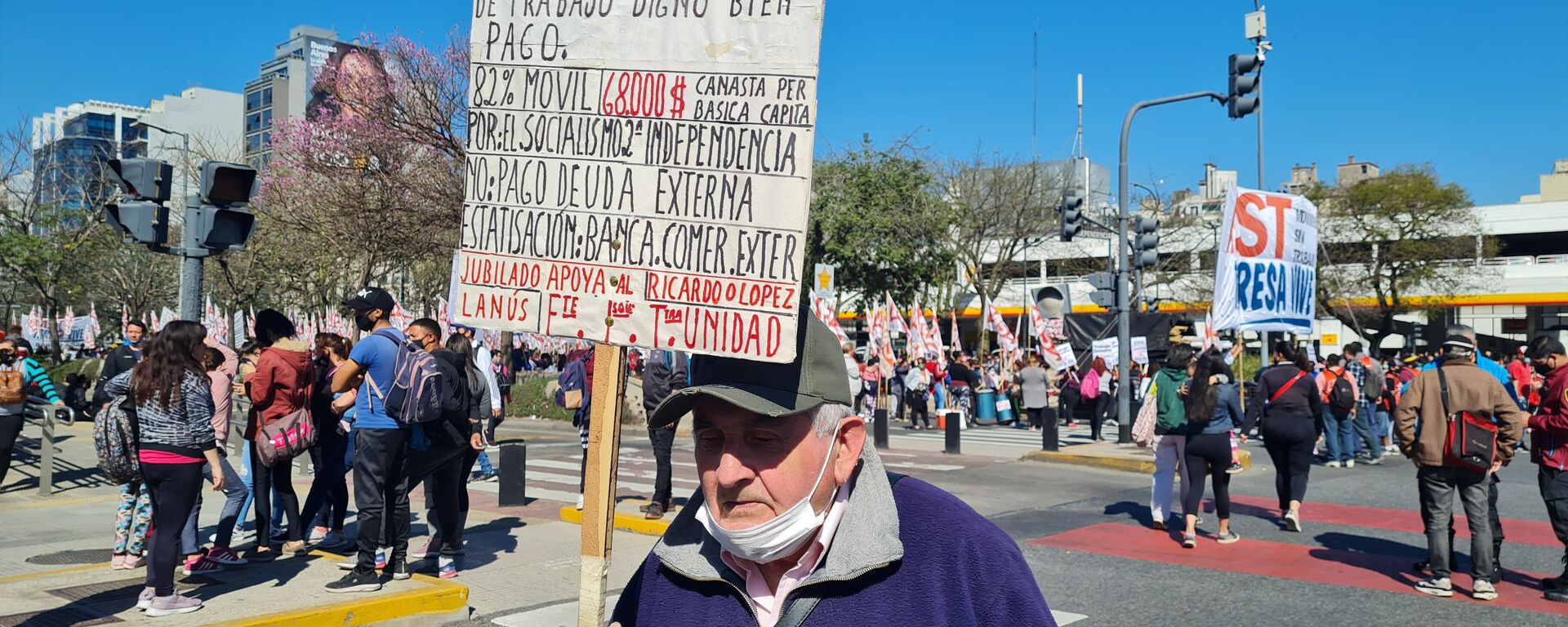 Movimientos de desocupados marchan en Argentina - Sputnik Mundo, 1920, 16.09.2021