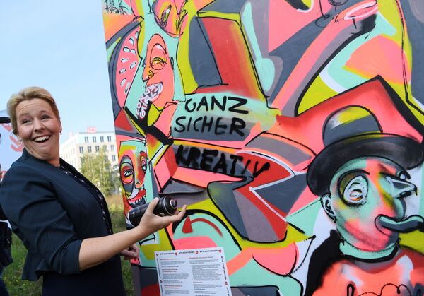 El candidato de la CSU en las elecciones al Bundestag, la ministra alemana de Familia Franziska Giffey. - Sputnik Mundo