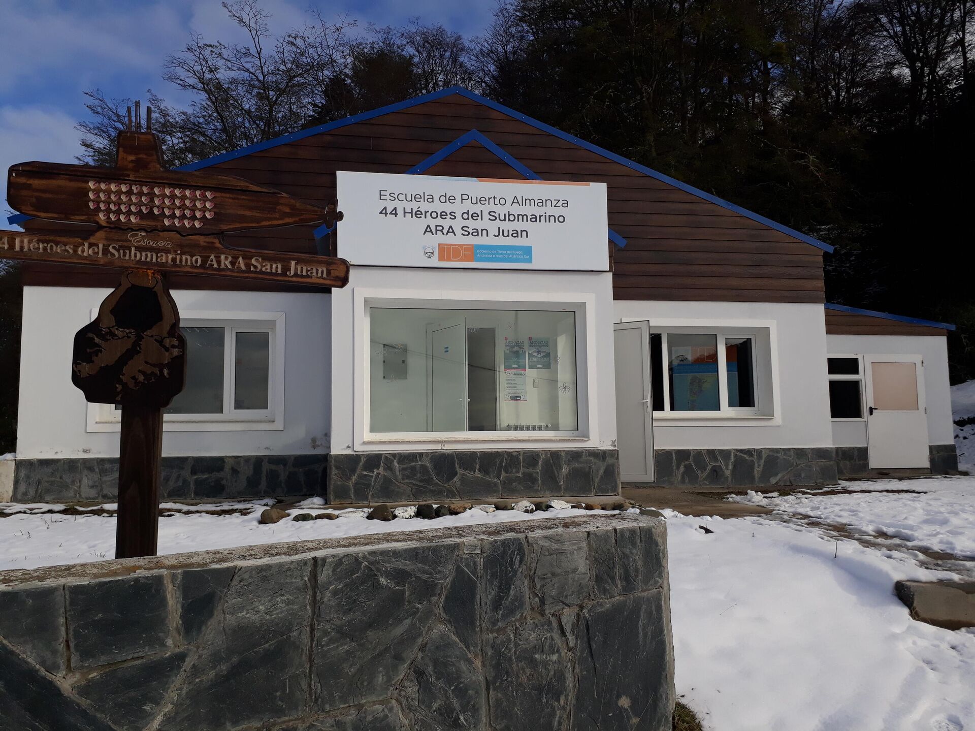La escuela 44 Héroes del Submarino ARA San Juan, en Puerto Almanza, Tierra del Fuego - Sputnik Mundo, 1920, 17.09.2021