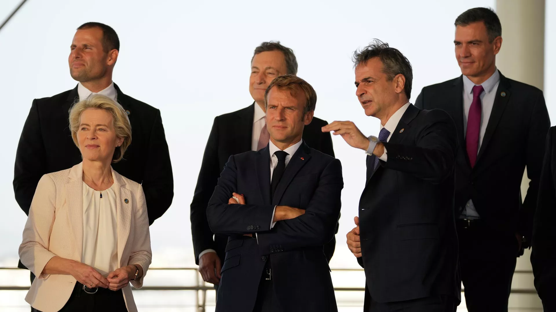 La cumbre EUMED 9 en el Centro Cultural Fundación Stavros Niarchos en Atenas, el 17 de septiembre de 2021