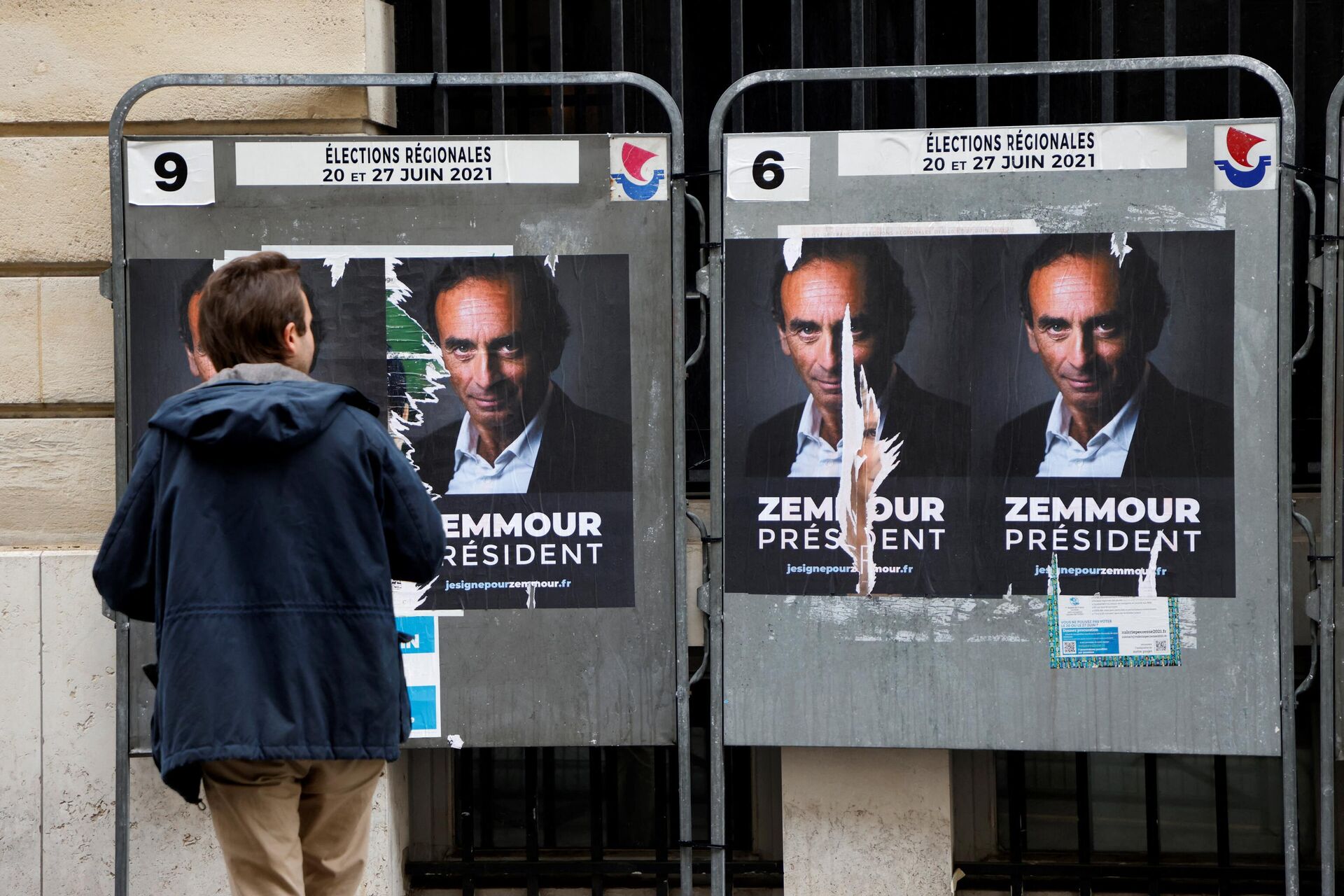 Carteles en apoyo de Zemmour  - Sputnik Mundo, 1920, 20.09.2021