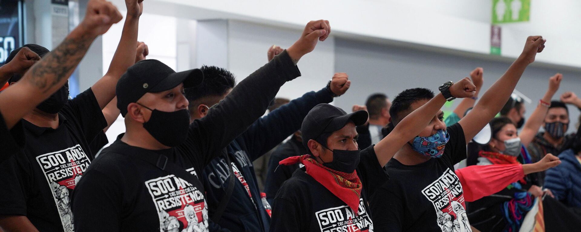 Integrantes del EZLN reciben a gira europea - Sputnik Mundo, 1920, 20.09.2021