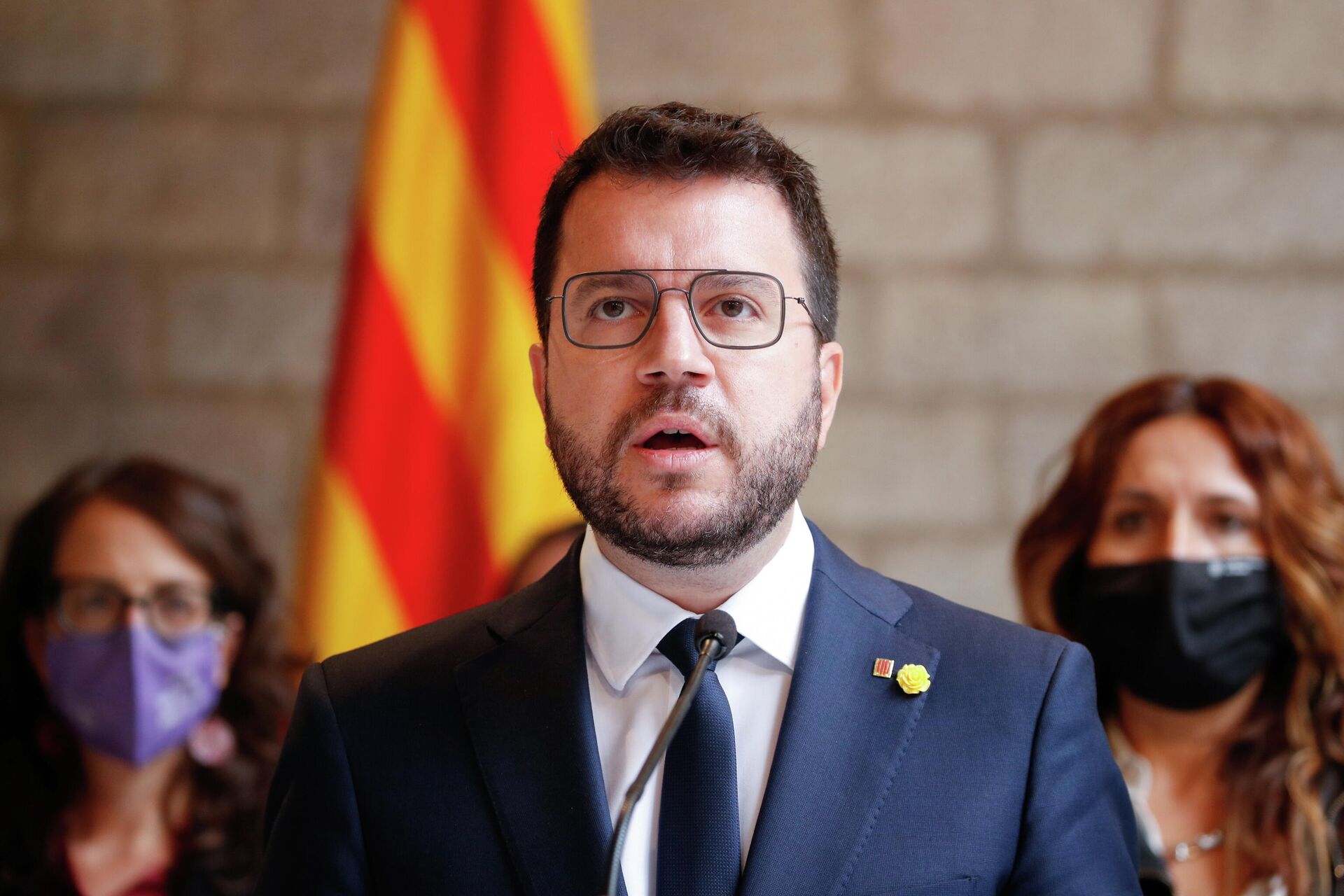 El presidente de la Generalitat de Cataluña, Pere Aragonès - Sputnik Mundo, 1920, 24.09.2021