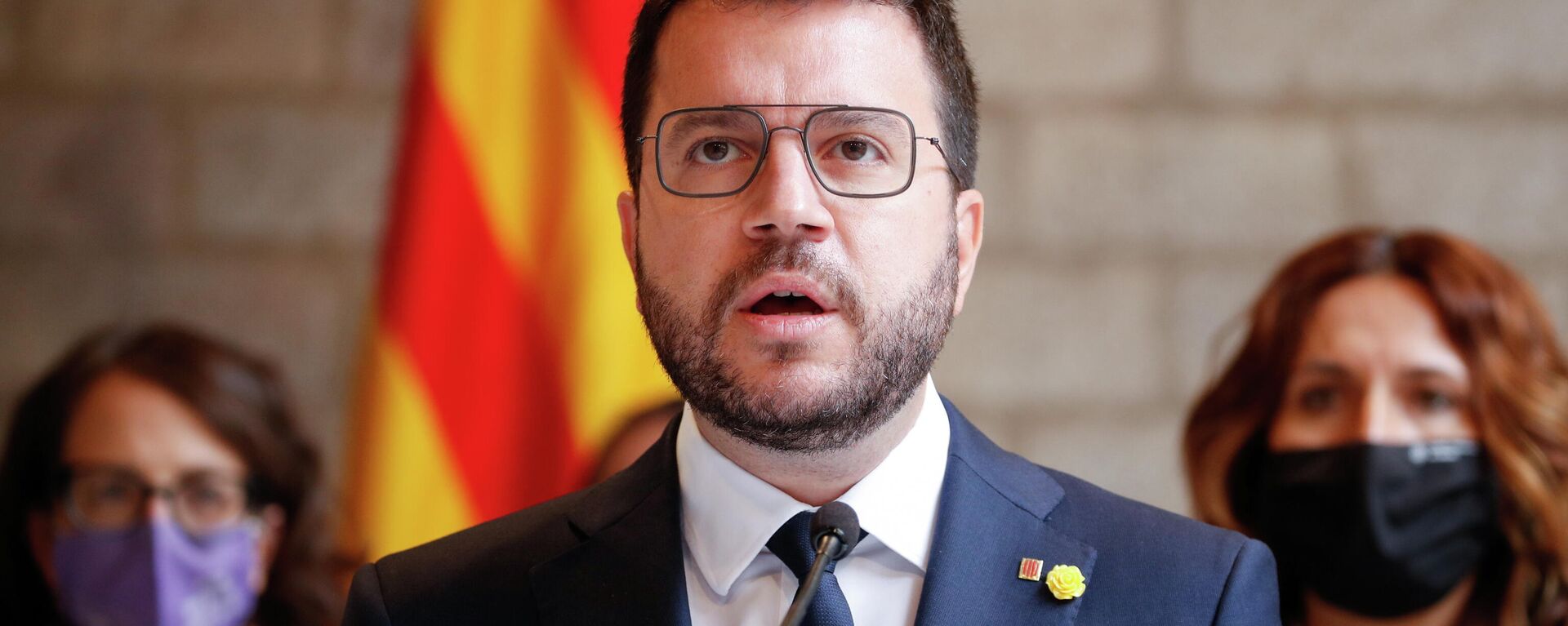 El presidente de la Generalitat de Cataluña, Pere Aragonès - Sputnik Mundo, 1920, 01.10.2021