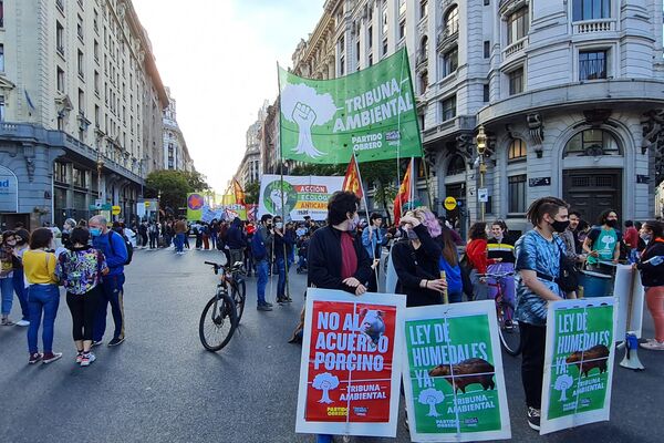 Marcha en Argentina contra la crisis climática - Sputnik Mundo