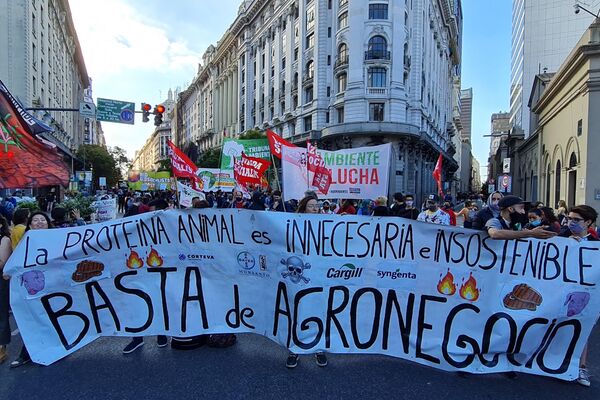 Marcha en Argentina contra la crisis climática - Sputnik Mundo