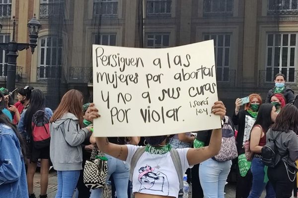 Feministas marchan en Colombia por la despenalización del aborto Feministas marchan en Colombia por la despenalización del aborto - Sputnik Mundo