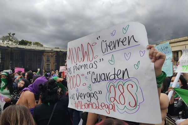 Feministas marchan en Colombia por la despenalización del aborto Feministas marchan en Colombia por la despenalización del aborto - Sputnik Mundo