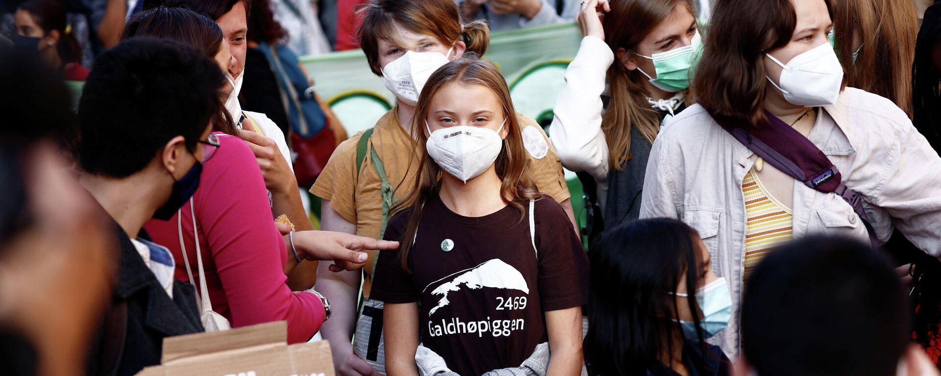 Greta Thunberg en una marcha de activistas climáticos en Milán - Sputnik Mundo, 1920, 01.10.2021