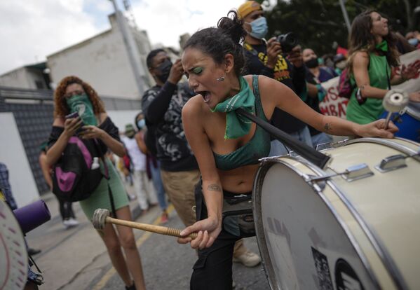 Celebraciones en el Día Internacional del Aborto Seguro en Caracas, Venezuela. - Sputnik Mundo