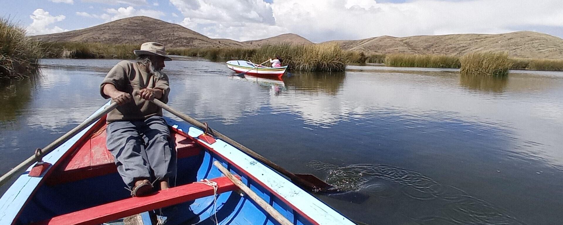 Armando Calizaya, pescador de la isla Pariti en el lago Titicaca - Sputnik Mundo, 1920, 05.10.2021