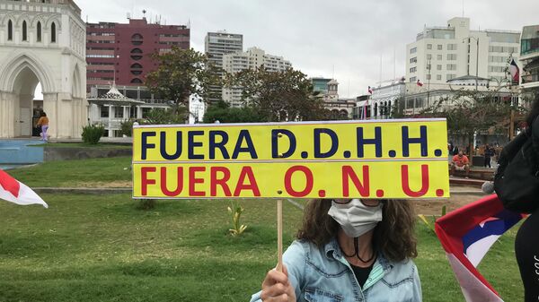 Marcha antiinmigración en Iquique - Sputnik Mundo