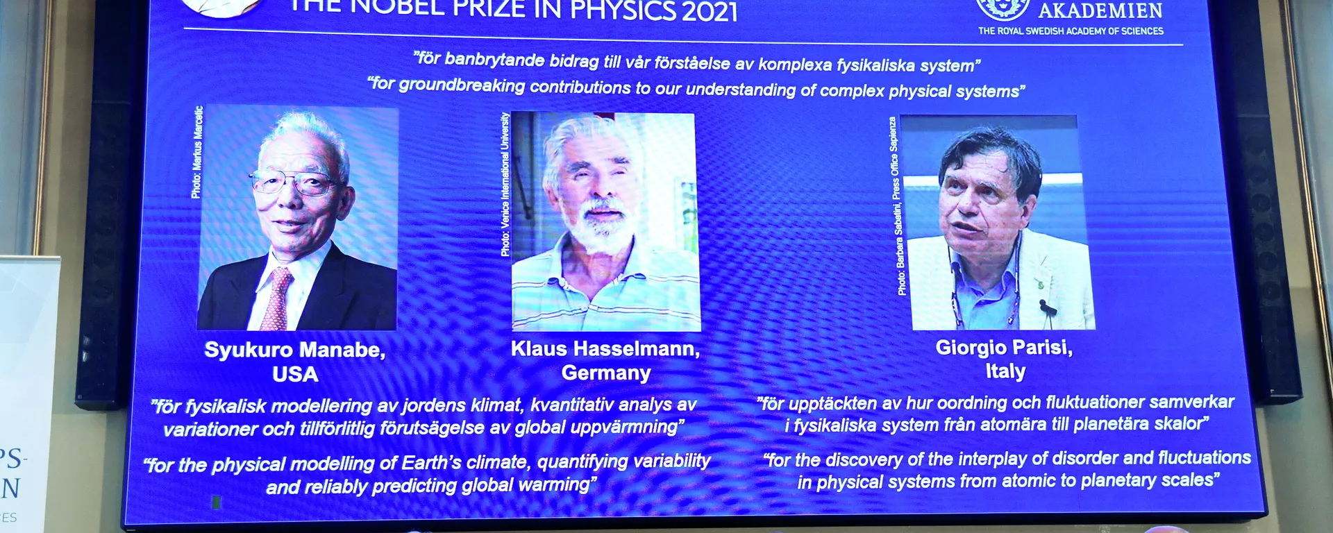 El Premio Nobel de Física 2021 - Sputnik Mundo, 1920, 05.10.2021