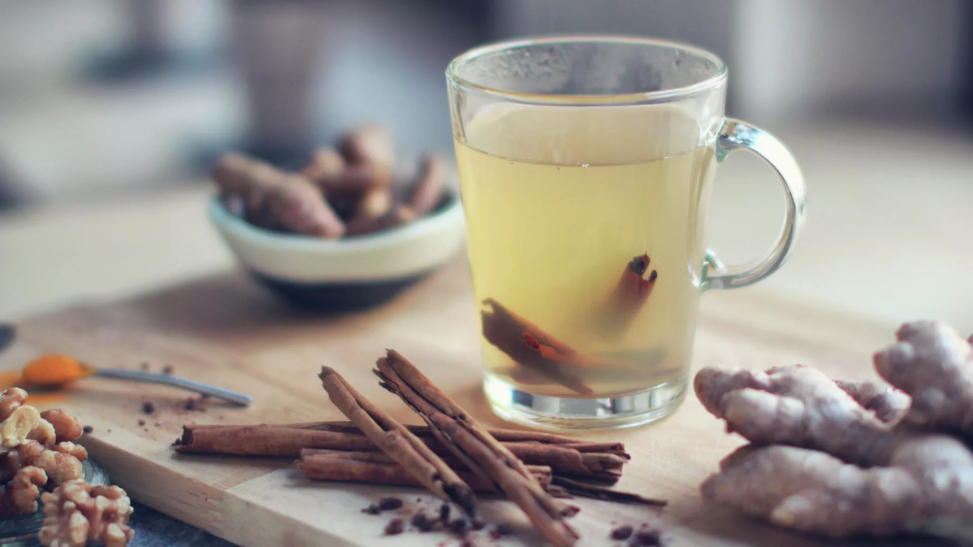 Té de jengibre con canela